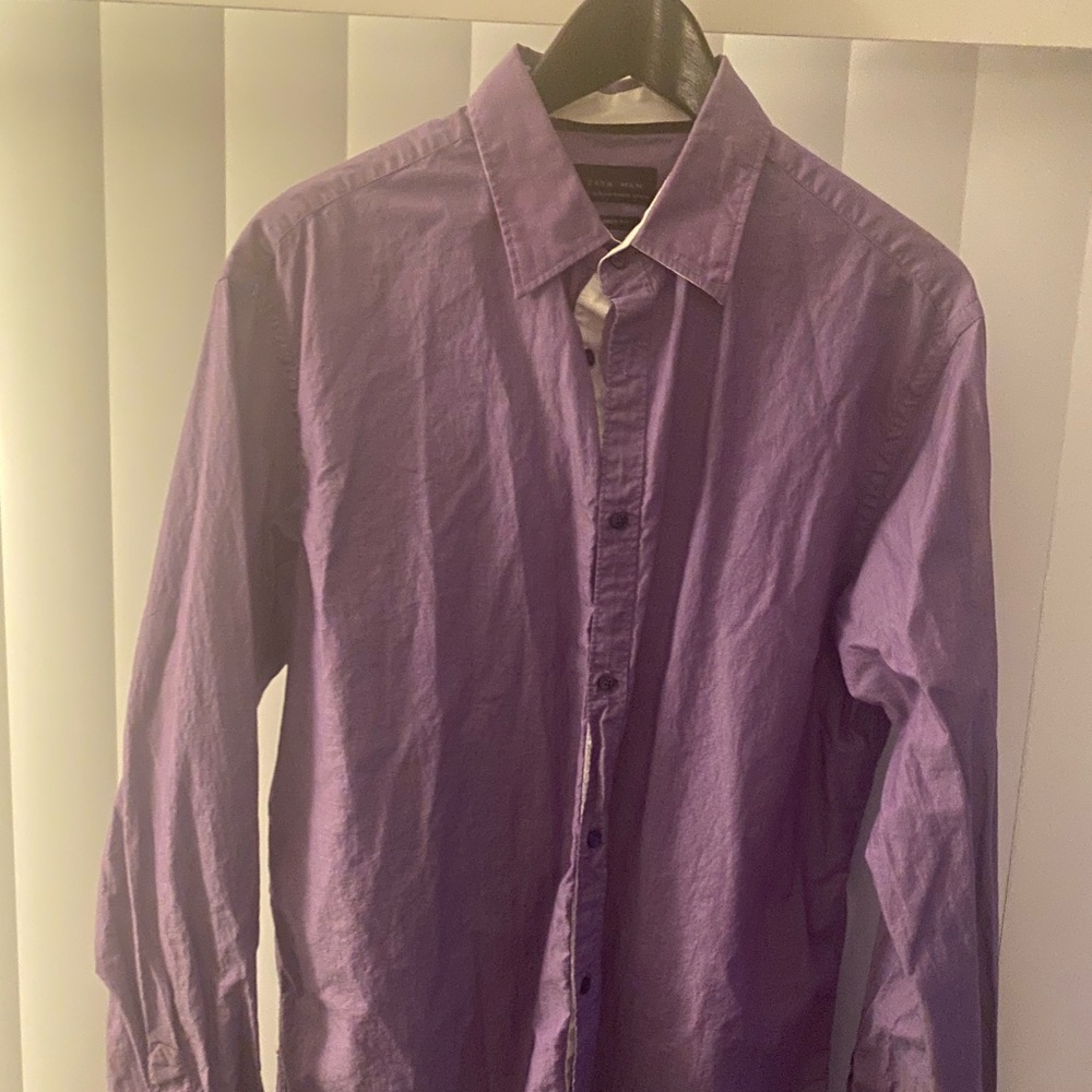Zara Men purple button down